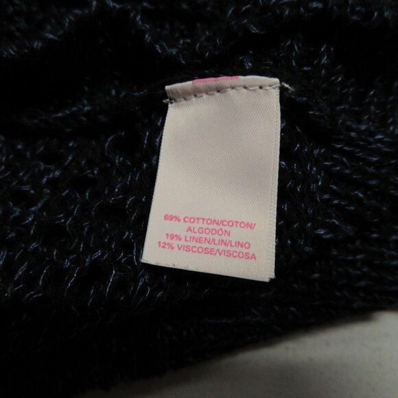 Victoria's‎ Secret women's linen blend boat neck open knit pullover sweater M - Picture 8 of 13